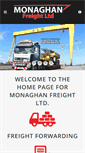 Mobile Screenshot of monaghanfreightltd.com