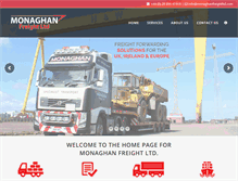 Tablet Screenshot of monaghanfreightltd.com